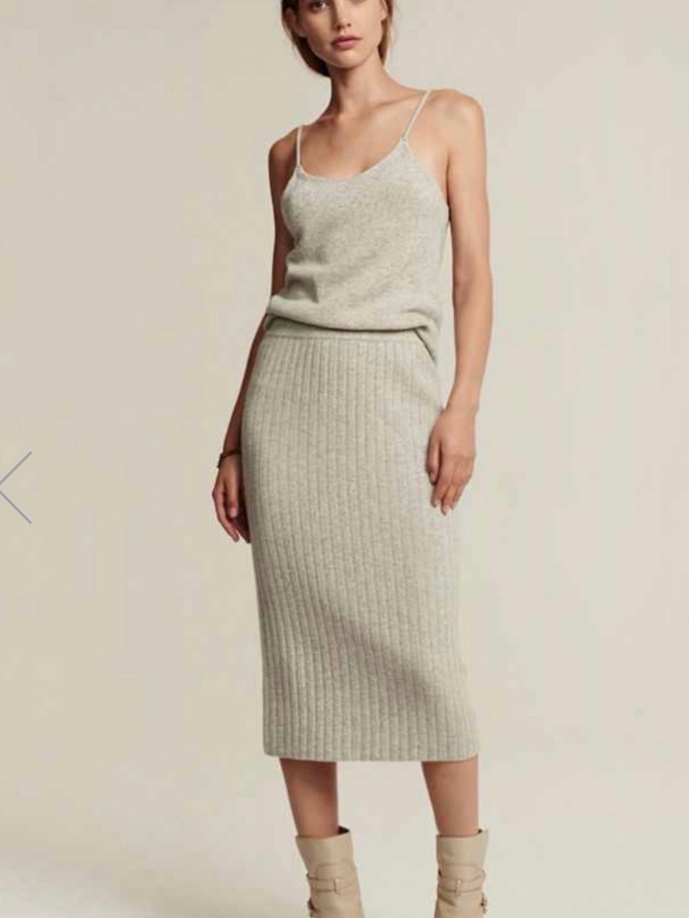 Club Monaco Jupe Coriss Skirt in Light Heather Gray